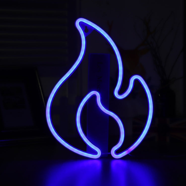 NHD-HY-01 USB Neon LED Flame Shape Party Decorative Lights