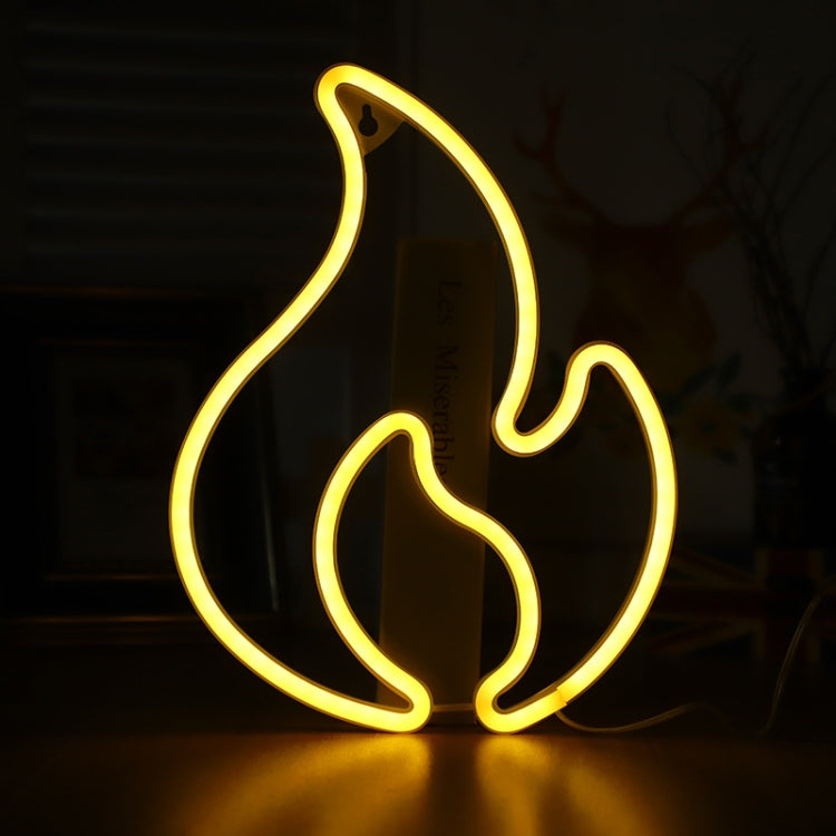 NHD-HY-01 USB Neon LED Flame Shape Party Decorative Lights