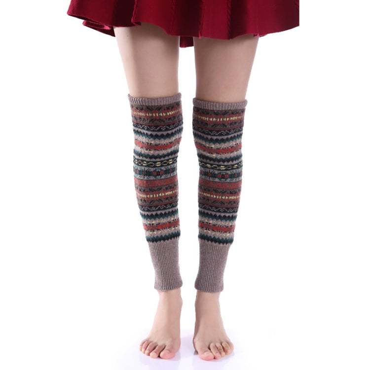 Winter Fluorescent Thickened Wool Pile Socks Women Over-the-knee Warm Leggings