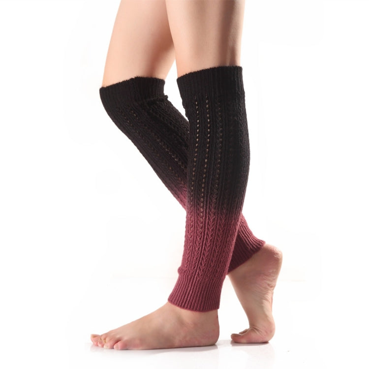 Autumn and Winter Women Soft Cashmere Gradient Pile Socks Boot Cover