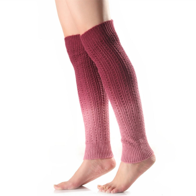 Autumn and Winter Women Soft Cashmere Gradient Pile Socks Boot Cover