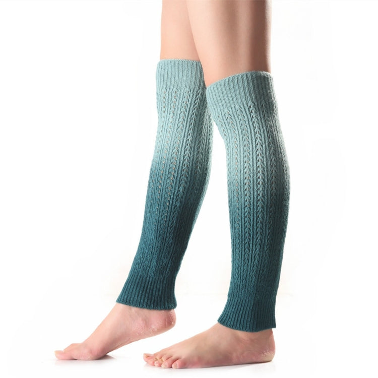 Autumn and Winter Women Soft Cashmere Gradient Pile Socks Boot Cover