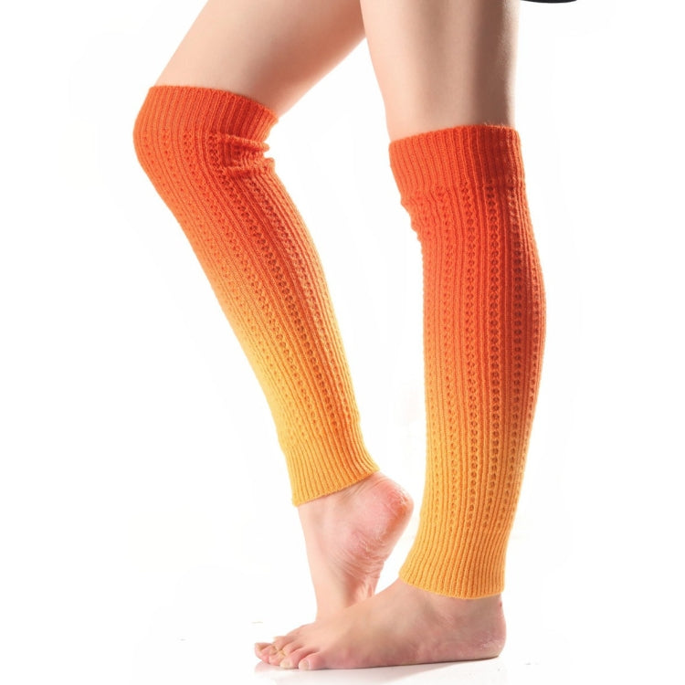 Autumn and Winter Women Soft Cashmere Gradient Pile Socks Boot Cover