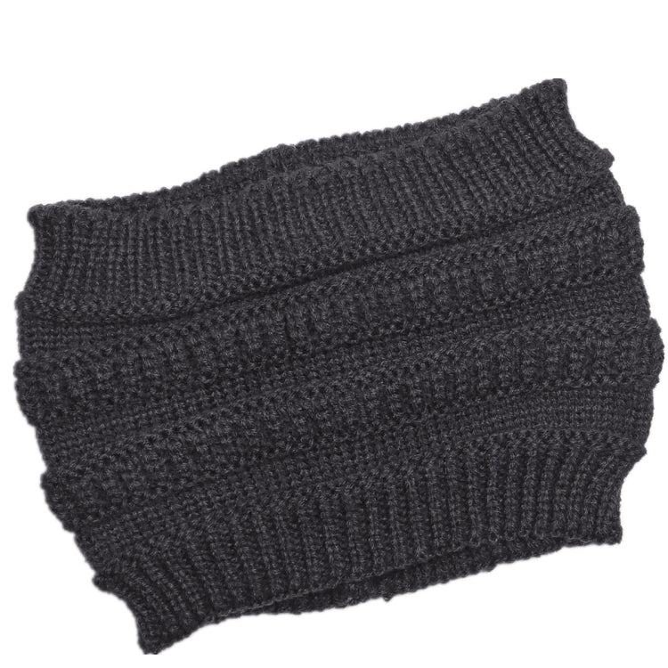 Autumn and Winter Women Knitted Headband Widening Face Wash Head Cover