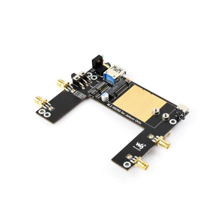 Waveshare SIM7600G-H-M.2 4G Module for Jetson Orin Supports 4G / 3G / 2G Communication And GNSS Positioning, Global Coverage