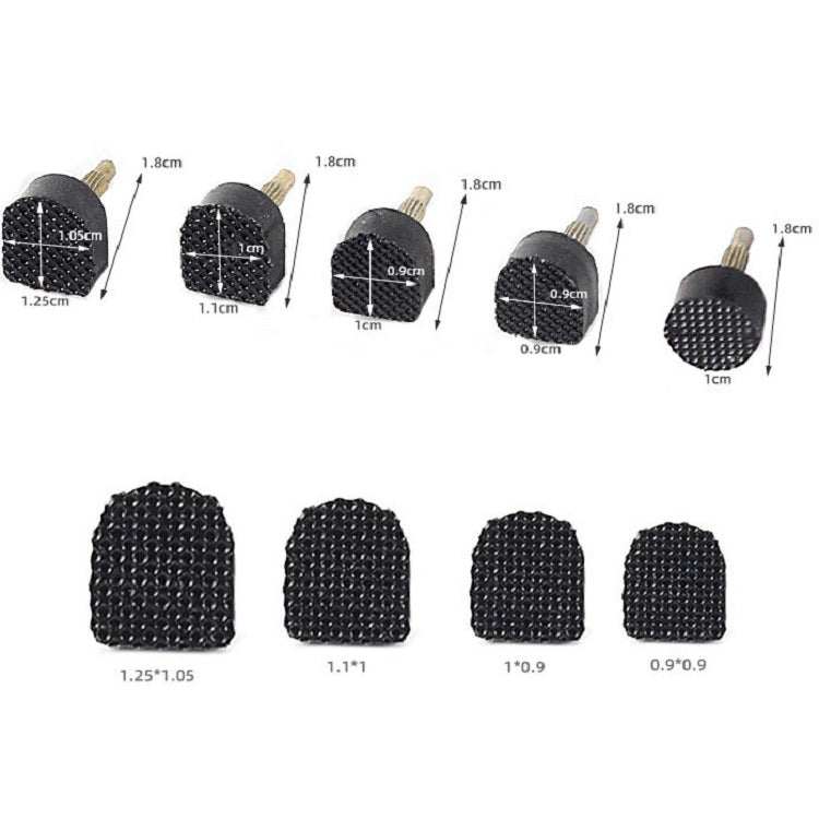 High Heels Heel Studs Mute Wear-resistant Replacement Heel, Color: Black (30 In 1)