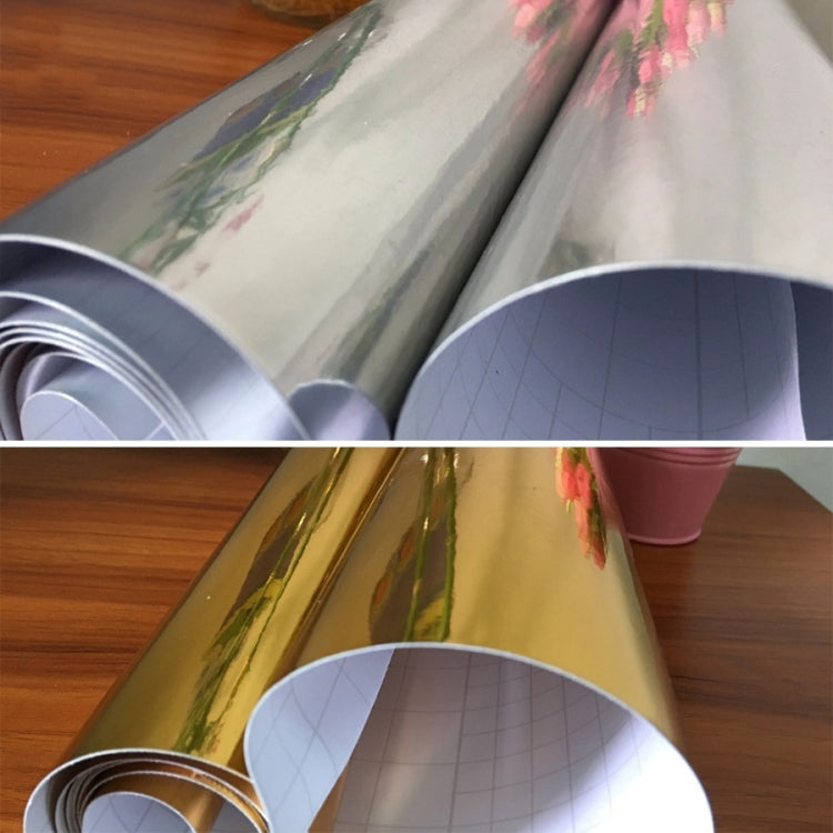 30cm x 150cm Glossy Metal Self Adhesive Vinyl Film DIY Cup Sticker Car Sticker, Color: Rose Gold