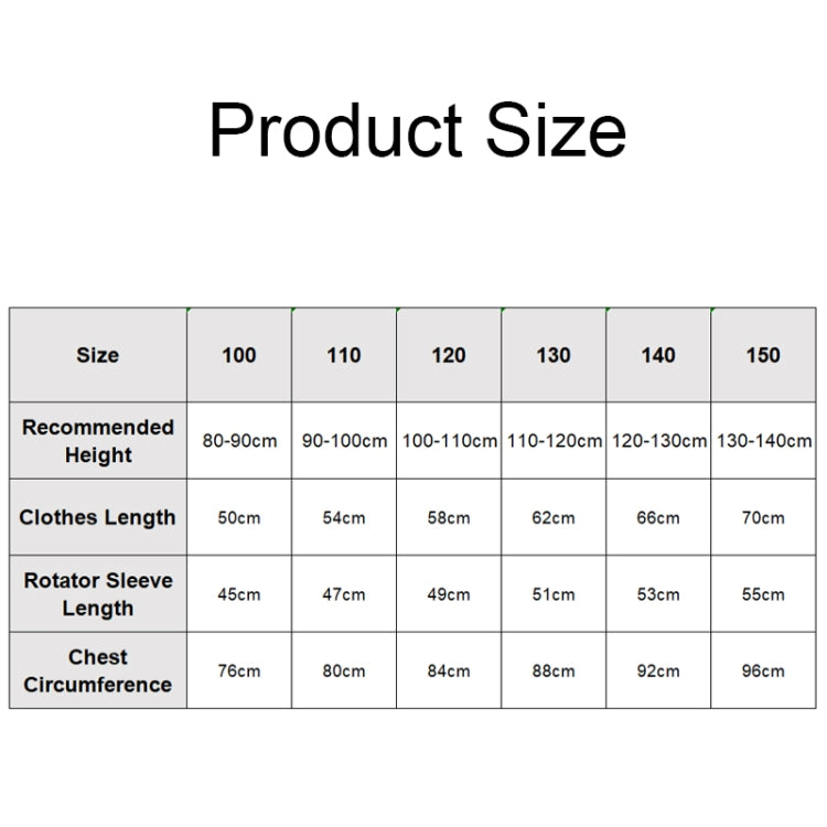 JT-1001 Children Thickened Windproof And Warm Cotton Clothes Coat, Size: 140