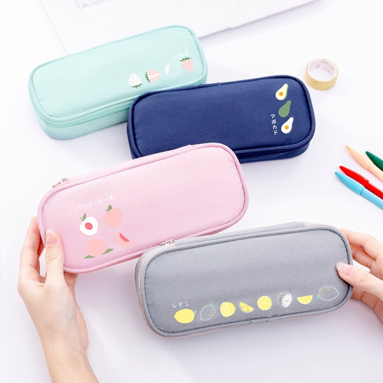 2 PCS Oxford Cloth Large Capacity Student Stationery Storage Bag