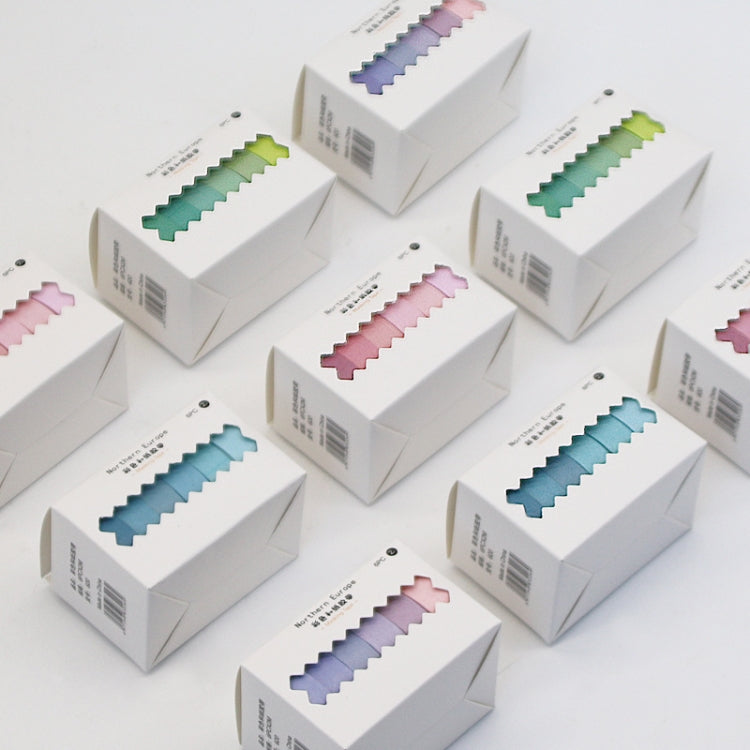 5 Sets 6pcs x 2m Student Hand Account Tape Rainbow Washi Tape