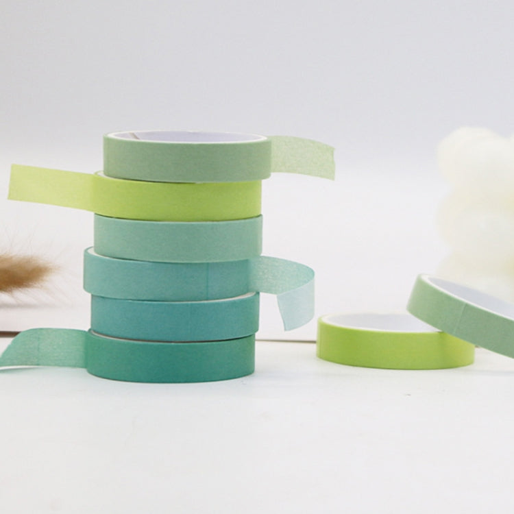 5 Sets 6pcs x 2m Student Hand Account Tape Rainbow Washi Tape