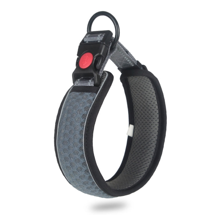 Honeycomb Net Dog Collar Neck Collar Breathable Reflective Anti-Strangle Collar