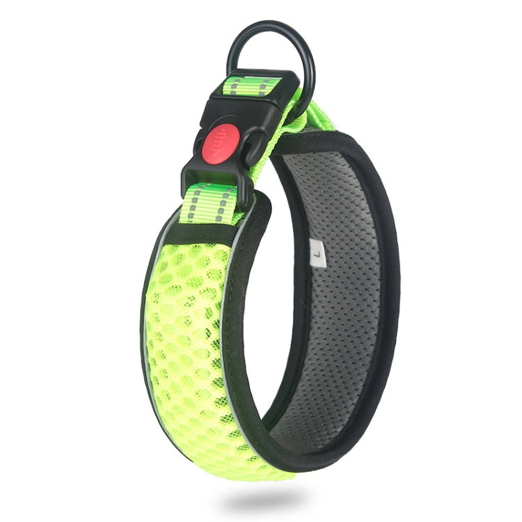Honeycomb Net Dog Collar Neck Collar Breathable Reflective Anti-Strangle Collar