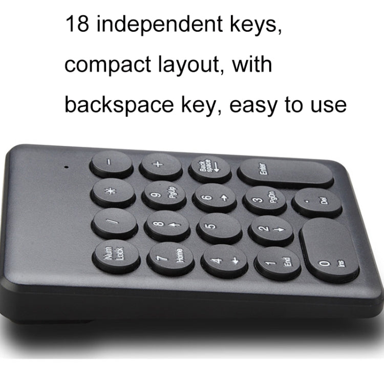 269 18 Keys Wireless Mini Numeric Keypad Accounting Bank Engineering Keypad