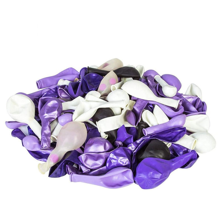 120 In 1 Purple Metal Balloon Set Kids Birthday Party Butterfly Balloon Chain Decoration