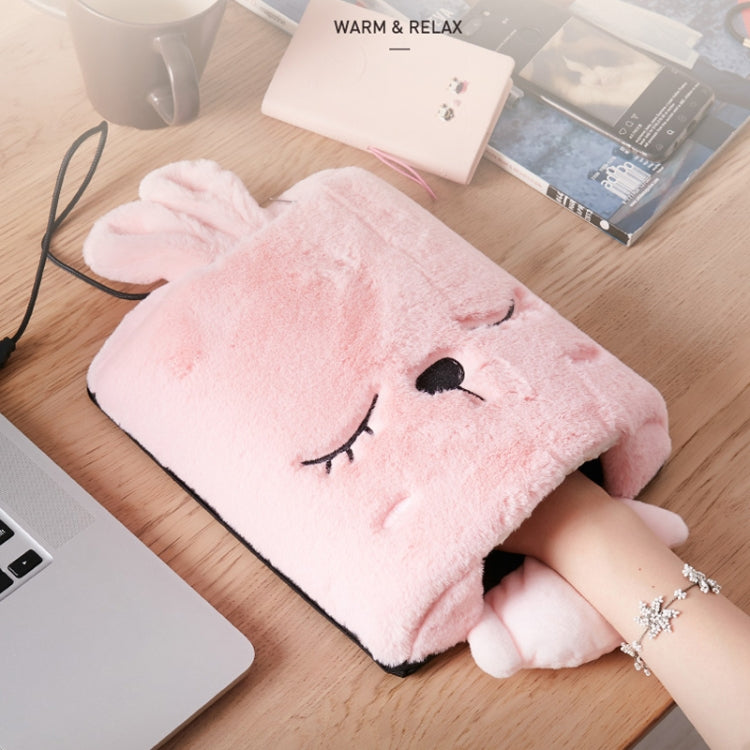 USB Heated Mouse Pad Winter Warm Electric Gloves, Color: 12V Gray