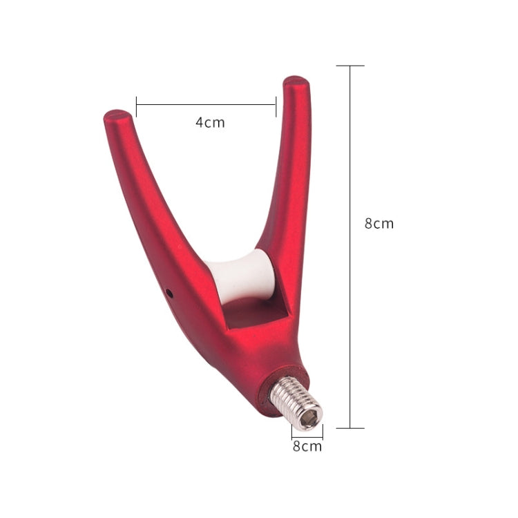 5 PCS Fishing Rod With Wheel Universal Interface Bracket Head, Color: Red