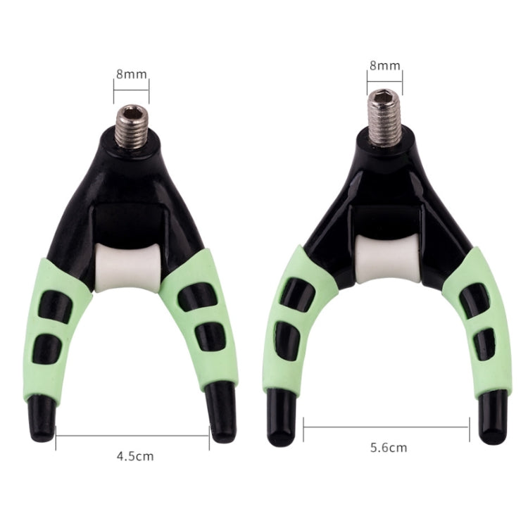 5 PCS Detachable Luminous Claw Turret Bracket Head Fishing Rod Head Bracket Accessories, Size: Large