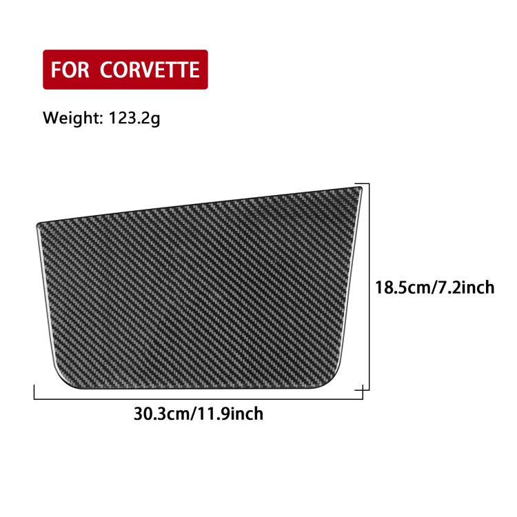 For Chevrolet Corvette C8 Right-Hand Drive Passenger Panel Sticker - Black