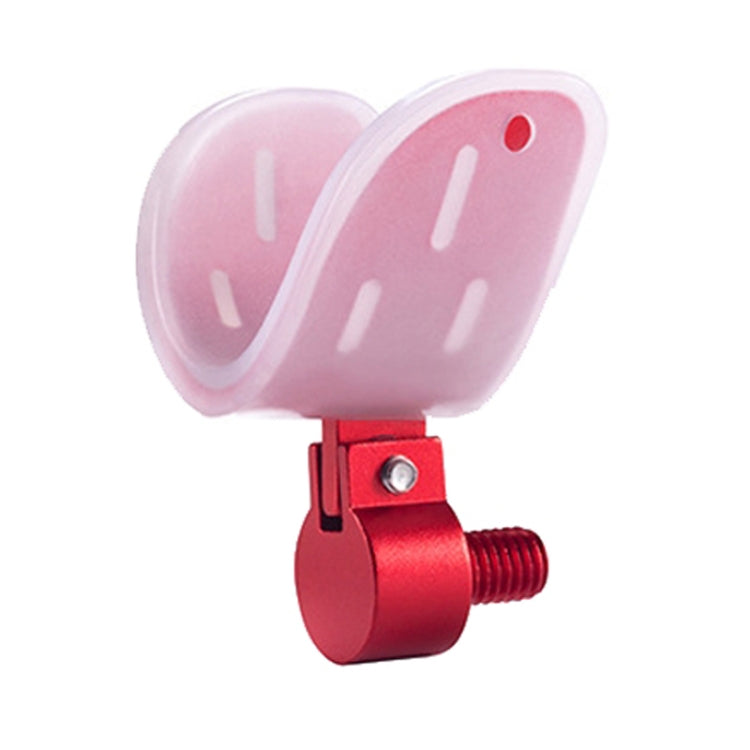 2 PCS Aluminum Alloy Rod Head Universal Anti-Slip Luminous Front Fork Head, Style: Wide Red