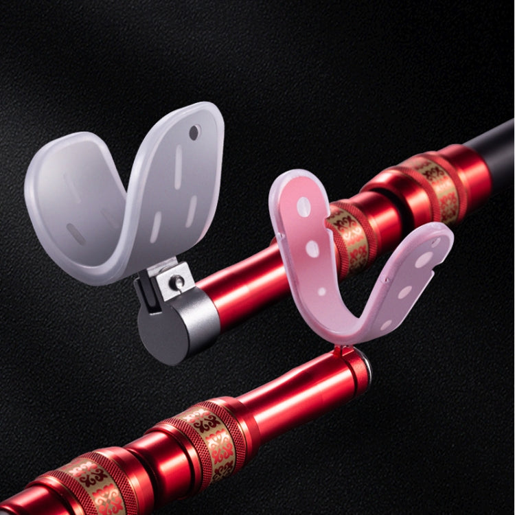 2 PCS Aluminum Alloy Rod Head Universal Anti-Slip Luminous Front Fork Head, Style: Wide Red