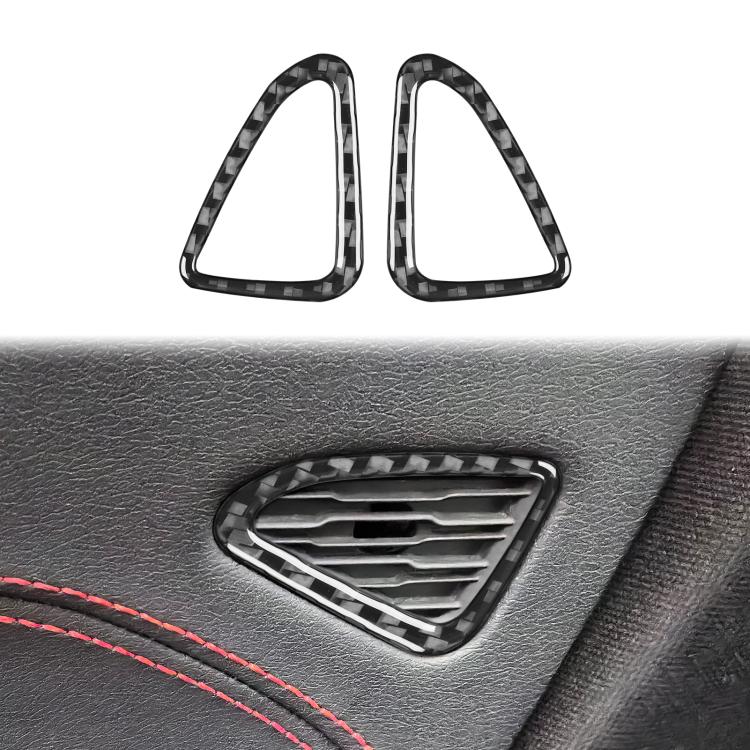 For Chevrolet Corvette C8 2pcs/Set Car Door Air Vent Sticker - Black