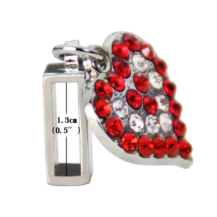 Heart Shaped Pendant PU Leather Dog Collar Pet Dog Leash, Size:
