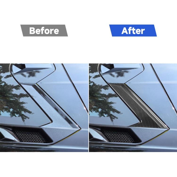 For Chevrolet Corvette C8 6pcs /Set Roof Camera Frame Sticker - Black