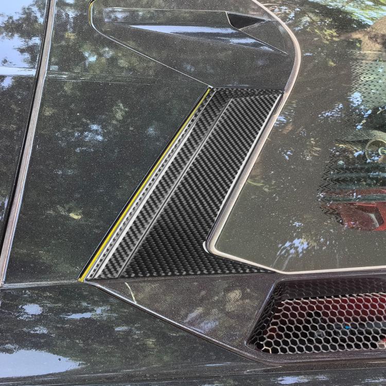 For Chevrolet Corvette C8 6pcs /Set Roof Camera Frame Sticker - Black
