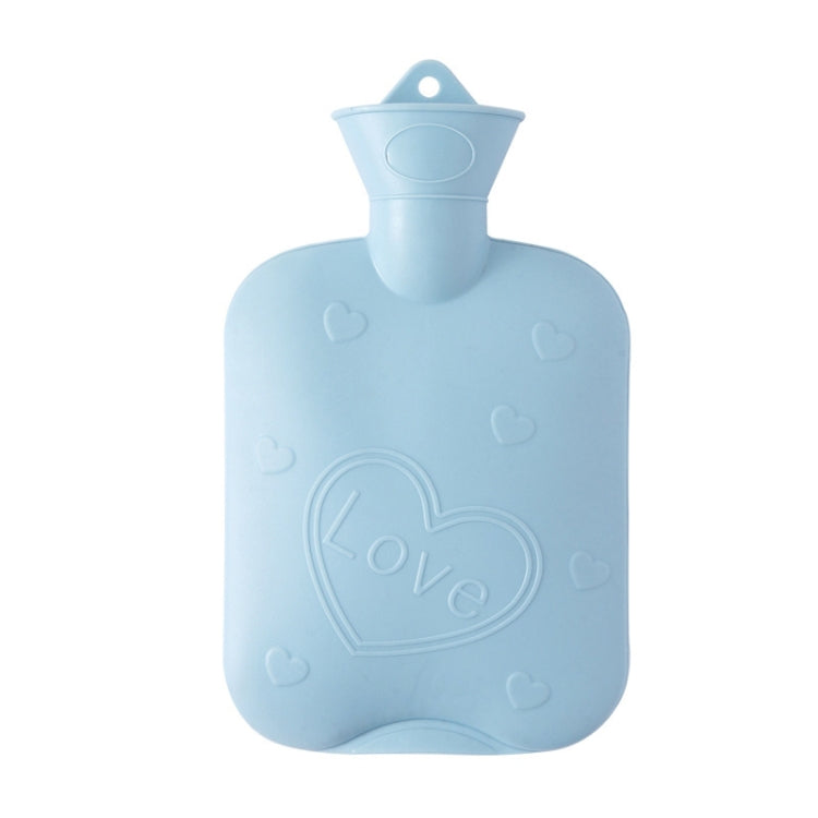 2 PCS 006 1000ml Thickened Explosion-proof Heart Embossed Water Injection Hot Water Bag