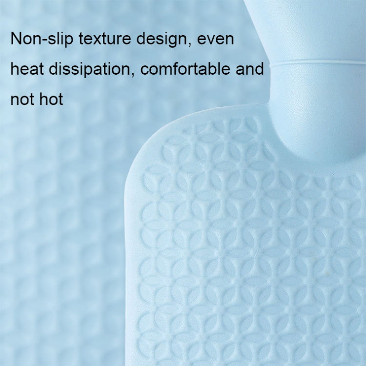 2 PCS 006 1000ml Thickened Explosion-proof Heart Embossed Water Injection Hot Water Bag