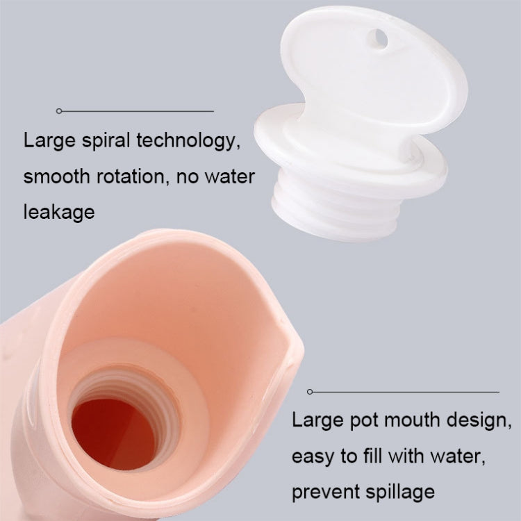 2 PCS 006 1000ml Thickened Explosion-proof Heart Embossed Water Injection Hot Water Bag