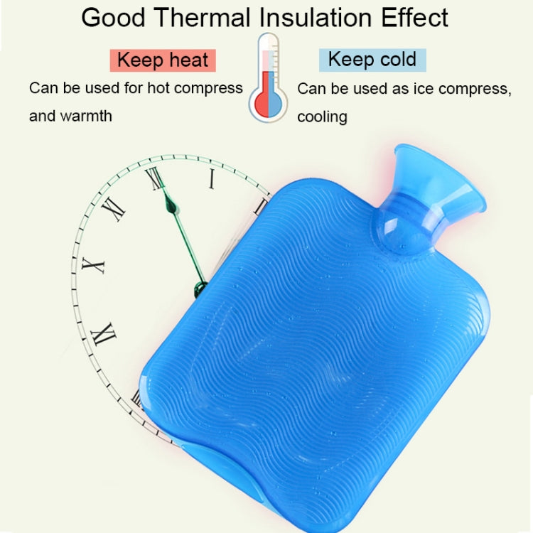 2 PCS PVC Explosion-proof Leak-proof Water-filled Warm Water Bag, Size: 750ml