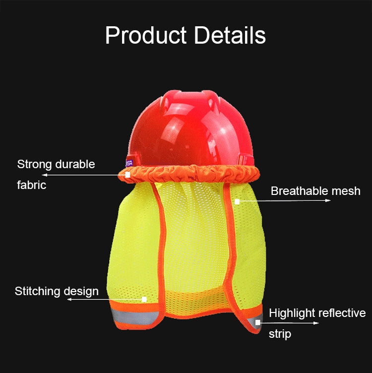 2 PCS AH-004 Summer Sunscreen Helmet Breathable Reflective Cap Cover without Hat
