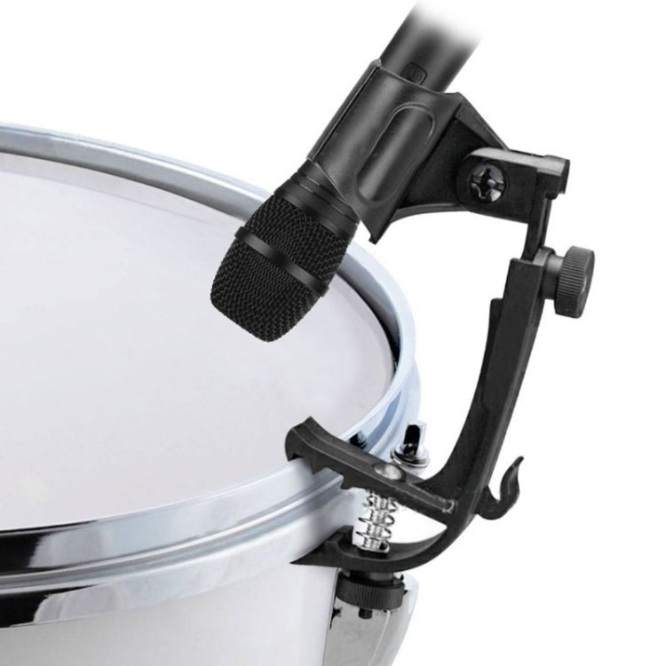 2 PCS  Adjustable Clip On Drum Rim Shock Mount Microphone Mic Clamp Holder(M00661)