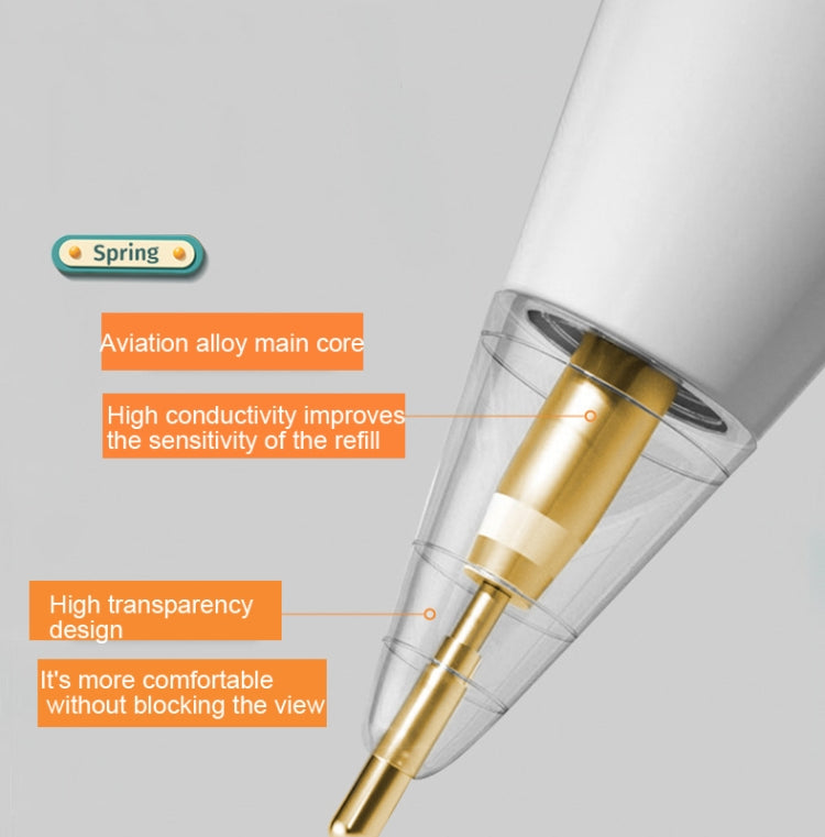 For Apple Pencil 1/2 Transparent Replacement Pen Tip Transform Nib,Style: 5.0 Golden Needle