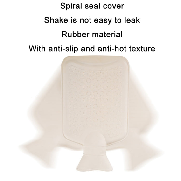 Detachable Washing Cloth Cover Rubber Hot Water Bag Can Be Intervened, Color: Green Star Rabbit 1000ML