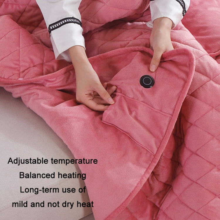 Washable USB Electric Blanket Single Wearable Warming Blanket, Size: 100x140cm
