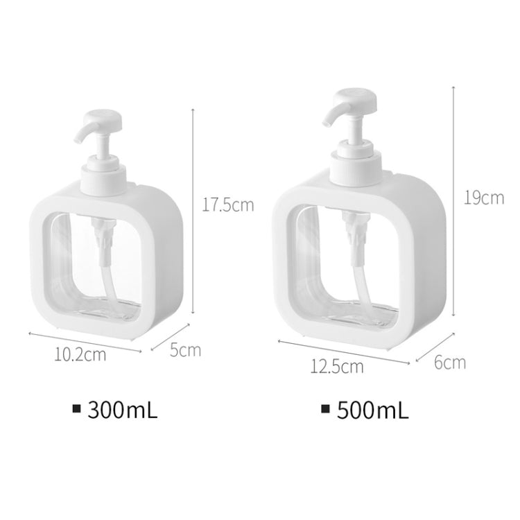 300ml Transparent Hand Sanitizer Split Bottle Plastic Press Type Emulsion Bottle