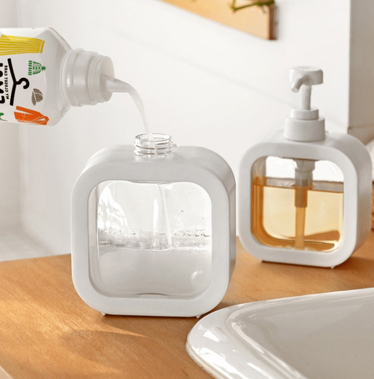300ml Transparent Hand Sanitizer Split Bottle Plastic Press Type Emulsion Bottle