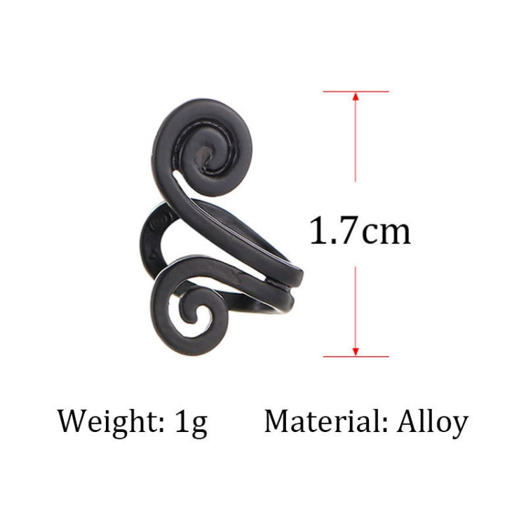 10 PCS Simple Finger Pressing Metal Ear Clip