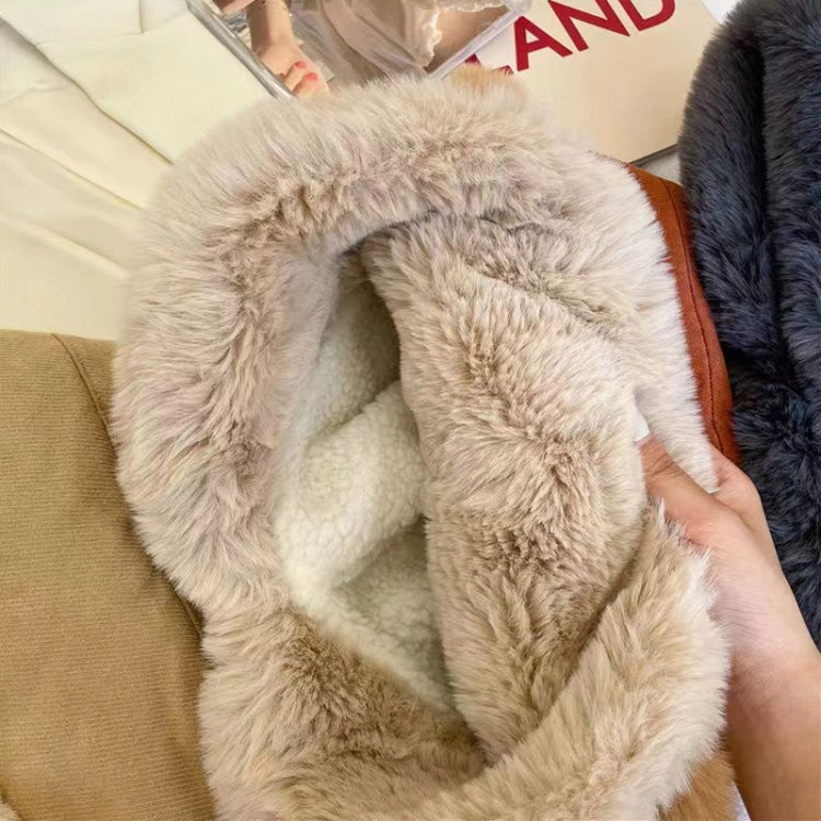 Autumn and Winter Thicken Plush Warm Fisherman Hat Ear Caps