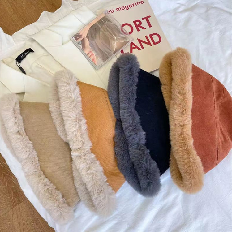 Autumn and Winter Thicken Plush Warm Fisherman Hat Ear Caps