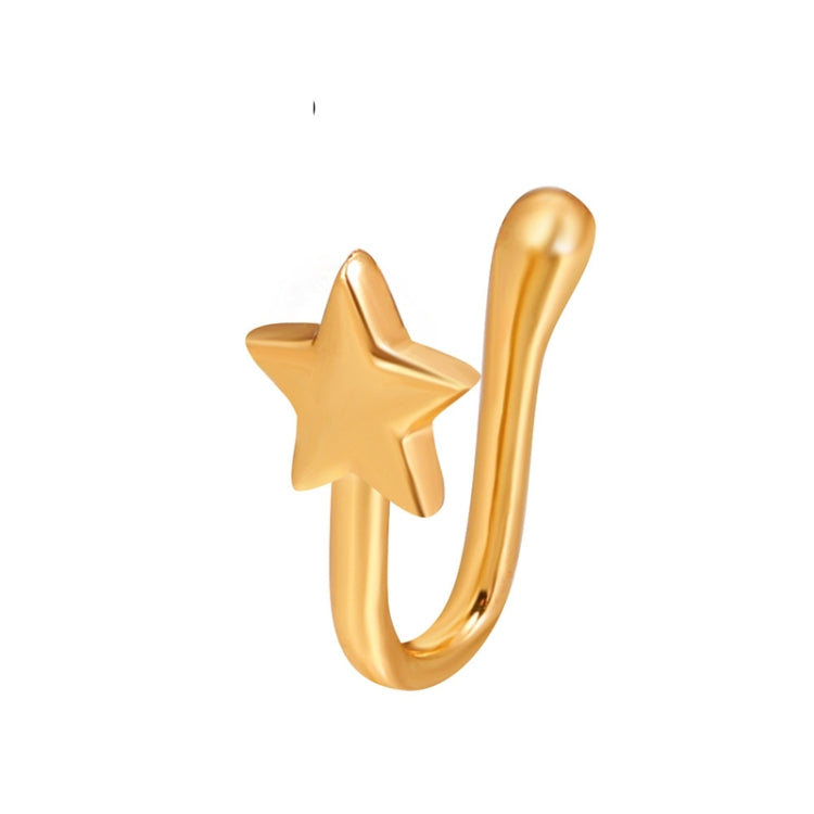 10 PCS U-shaped Nose Clip Copper Inlaid With Zircon Nose Decoration, Color: G-251 Gold