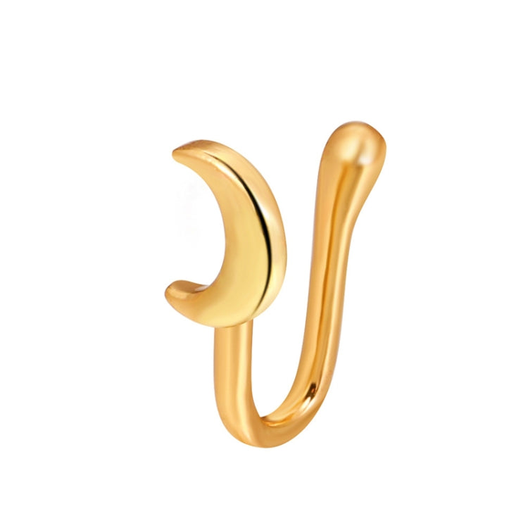 10 PCS U-shaped Nose Clip Copper Inlaid With Zircon Nose Decoration, Color: G-253 Gold