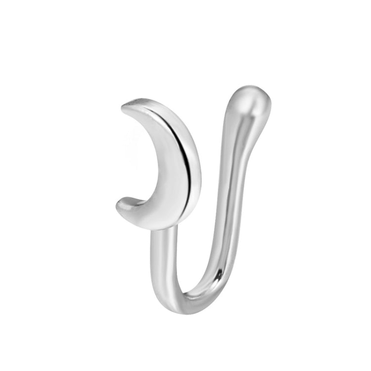 10 PCS U-shaped Nose Clip Copper Inlaid With Zircon Nose Decoration, Color: G-254 Silver