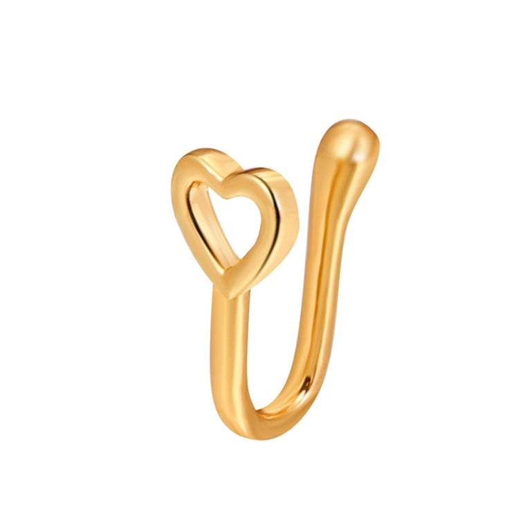 10 PCS U-shaped Nose Clip Copper Inlaid With Zircon Nose Decoration, Color: G-231 Gold