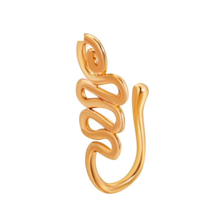 10 PCS U-shaped Nose Clip Copper Inlaid With Zircon Nose Decoration, Color: G-171 Gold