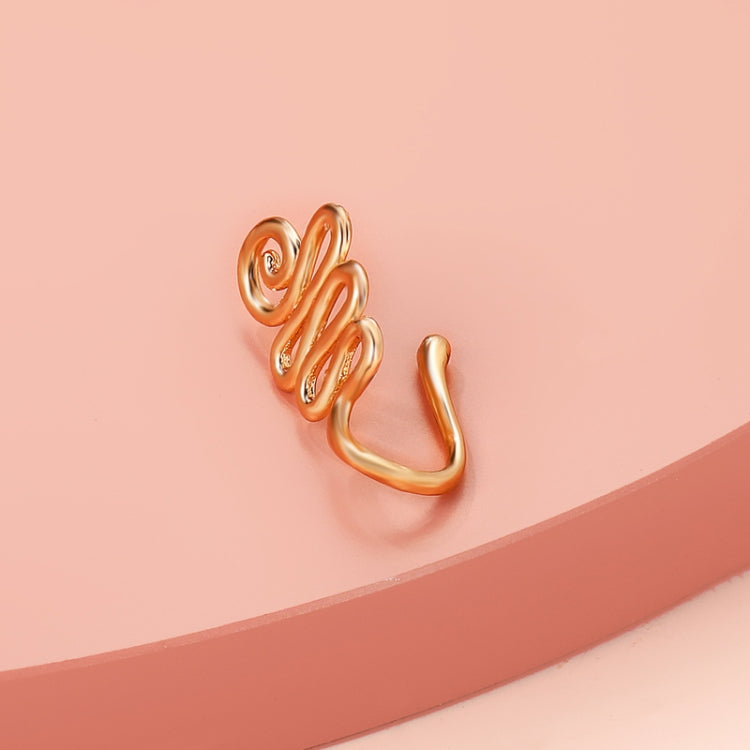 10 PCS U-shaped Nose Clip Copper Inlaid With Zircon Nose Decoration, Color: G-350 Silver