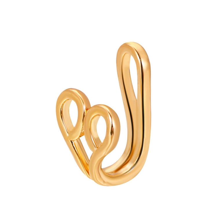 10 PCS U-shaped Nose Clip Copper Inlaid With Zircon Nose Decoration, Color: G-188 Gold
